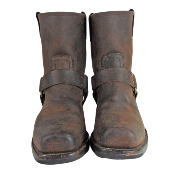 FRYE 87400 Harness Brown Motorcycle Boots Size 9.5 - Picture 2 of 10